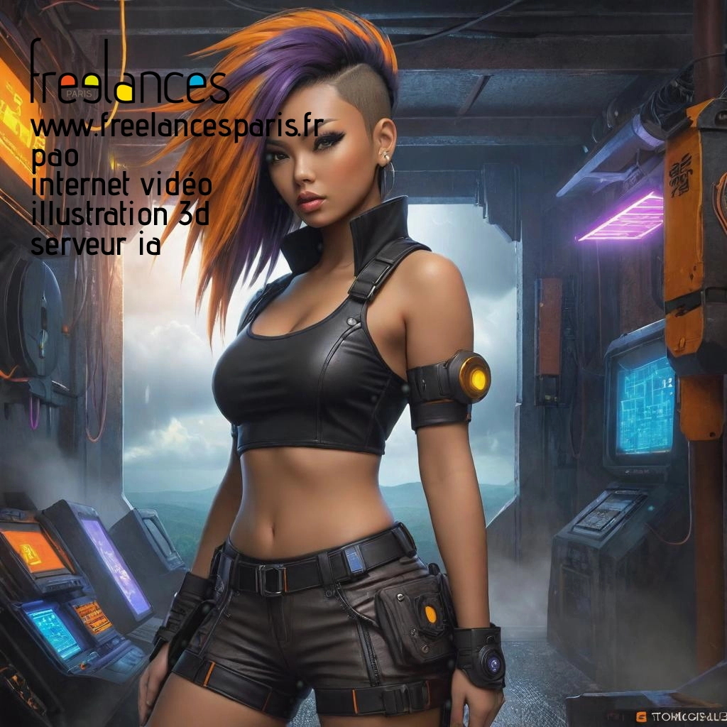 Pao mise en page internet vidéo illustration 3d serveur IA générative AI freelance paris studio de création magazines p5tovr70